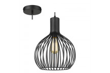 EUROLUX 1XE27 BLACK GRID PENDANT LIGHT