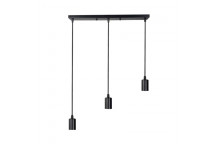 O LITE BLACK E27 X3 RECTANGULAR PENDANT HOLDER 900MM