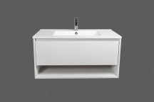 WHITE WALL HUNG CONGO CABINET WITH BASIN 900X460X440MM