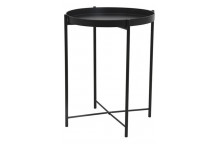 BLACK METAL TABLE 38X50CM