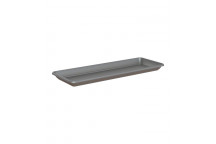 ARTEVASI VENEZIA RECTANGULAR ANTHRACITE PLASTIC SAUCER 40CM