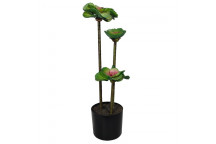 THREE STEM ARTIFICIAL SUCCULENT IN POT