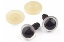 TEDDY CRAFT CLEAR EYES 12MM 8PAIRS