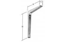 BRACKET PROFILE 511 WHITE 150X200MM  511200W