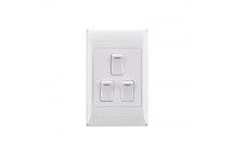 ELECTRICMATE WHITE 3LEVER 1WAY 50X100 SWITCH