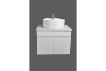 WHITE WALL HUNG NILE CABINET WITH TOP 600X460X440MM