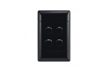 NEU BLACK LIGHT SWITCH 4L/1W 50X100MM