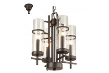 EUROLUX 4XE14 BROWN ALBERTO CHANDELIER