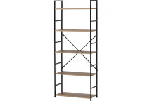 5 TIER FLAT BACK SHELF