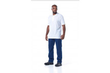 DROMEX WHITE PIQUE KNIT GOLFER 4XLARGE