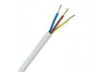 PRECUT 3CORE WHITE CABTYRE CABLE 2.5MM 50M