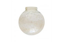EUROLUX ICE AMBER GLASS BOWL LIGHT ONLY 200MM