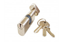 CYLINDER OVAL TURN KNOB  J301NPCLAM NICKEL PLATED SMALL   JAGUAR