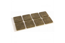 SAFETOP FELT PAD SQUARE BROWN  50X50MM 2PP ADHESIVE