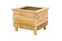 POLE YARD PLANTER WOOD BOX PAR 400X400MM