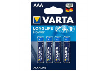 VARTA LONGLIFE POWER BATTERY AAA 4PACK