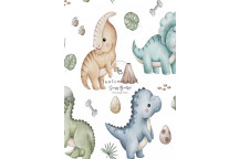 DECOUPAGE LITTLE DINO FRIENDS A3