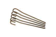 LKS\'S STRAIGHT TENT PEG 250X5MM 5PER PACK