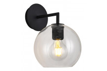 K LIGHT WALL LIGHT E27 TREND GLASS BALL BLACK