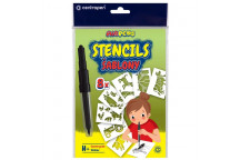 STENCIL KIDDIES  9996/16 FARM ANIMAL 8PIECE