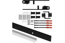 BARN HANGER DOOR DIY BLACK STRAP SET 1.8M 50KG