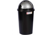 CONTOUR BLACK POLYPROPYLENE ROUND LIFT BIN 25L