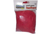 CRAFT GOOSE FEATHER RED SMALL
