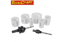 HOLESAW SET 9PC IN CASE BI-METAL