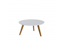 ROUND MATTE WHITE CLASSIC CENTRE TABLE