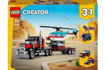 LEGO  31146 FLAT BED TRUCK  WITH  HELICOPTER