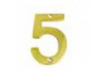 BRASS NUMERAL HOUSE NO5 75MM