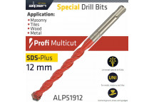 ALPEN SDS MULTICUT DRILL BIT 12X160MM