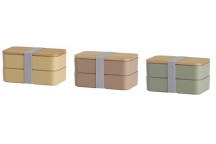DOUBLE LAYER LUNCH BOX SET WITH CUTLERY