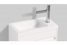 CLEAR CUBE WHITE BASIN 400MM