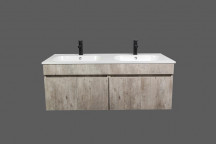 GREY WALL HUNG ZAMBEZI CABINET WITH BASIN 1200X460X440MM