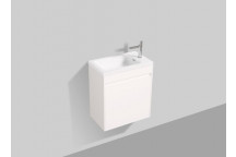CLEAR CUBE ENZO WHITE SINGLE DOOR CABINET 540MM