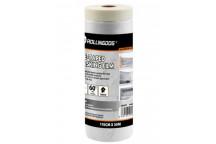 TAPE MASKING DROP SHEET CLEAR 80499 30M X 1100MM ROLLINGDOG