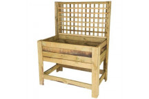 POLE YARD PLANTER & TRELLIS TAN-E 0.6X0.9M