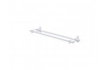 NYX WHITE DOUBLE TOWEL RAIL 600MM