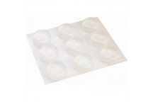 SAFETOP BUMPER  ROUND CLEAR  20X6.2MM 9PP POLYURETHANE ADHESIVE