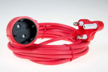 RED 2CORE GARDEN LEAD EXTENSION 10AMPX20M