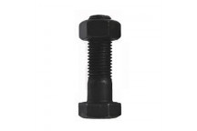 BLACK HEXAGON BOLTS AND NUTS M8X40MM P5