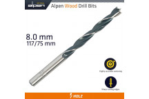ALPEN WOOD DRILL BIT 8X117MM