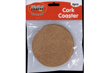 CORK CRAFT COASTER 100X3MM 6PIECE