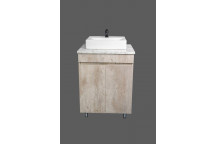 GREY FREESTANDING NILE CABINET WITH TOP 600X460X800MM