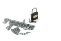 STEEL PADBOLT AND ZINC PLATED PADLOCK 32MM
