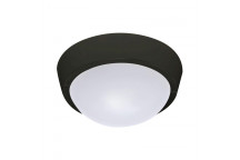 BLACK COOL WHITE 18WATT OUTDOOR LED CEILING AND WALL LIGHT