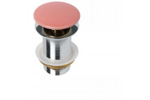 BIJIOU BASIN WASTE CERAMIC POP-UP UNSLOTTED BLUSH PINK 32MM