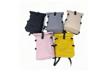 CASUAL BACKPACK SQUARE POLYESTER ASSORTED 42X28X14CM