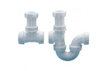 DUTTON DOUBLE BOWL SINK COMBINATION TRAP 38MM 40MM OUTLET